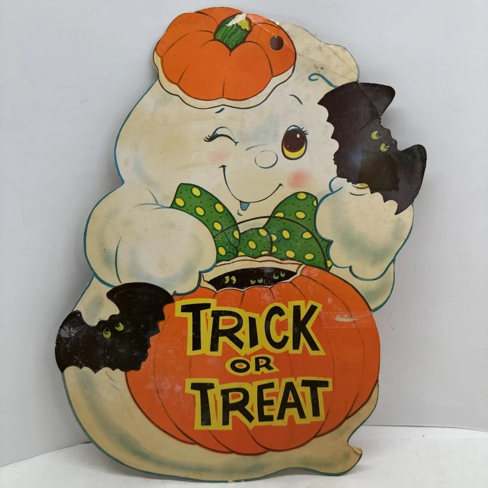 Vintage Halloween Die Cut Cardboard Wall Window Decorations Beistle Eureka Lot 9